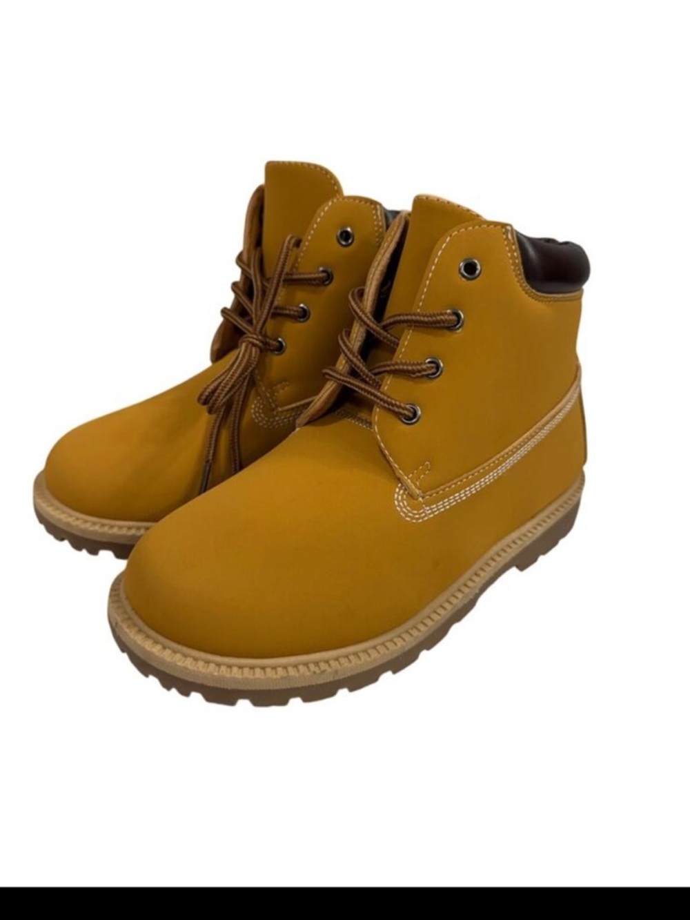 Boys Construction Boots sz 2.5 Lace Up NEW # Box 129